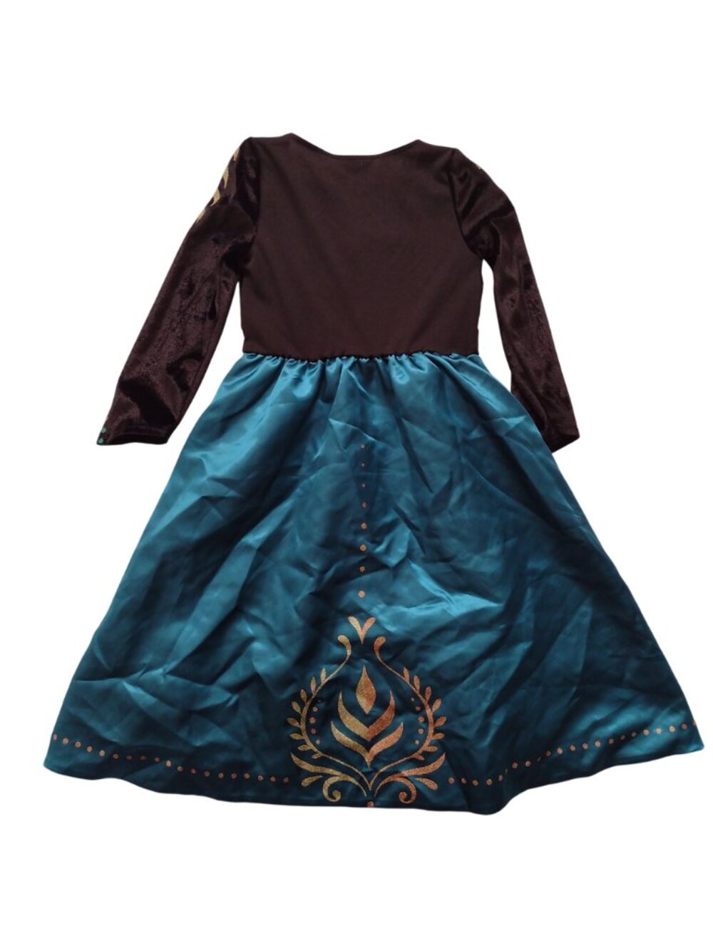 Disney Frozen Anna Costume Sz 4 Deluxe Coronation Dress Up Princess Queen Dress - Picture 5 of 8